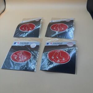 (4) Boston Red Sox Team ProMark MLB Emblem Bling Decal Red 4-Pack